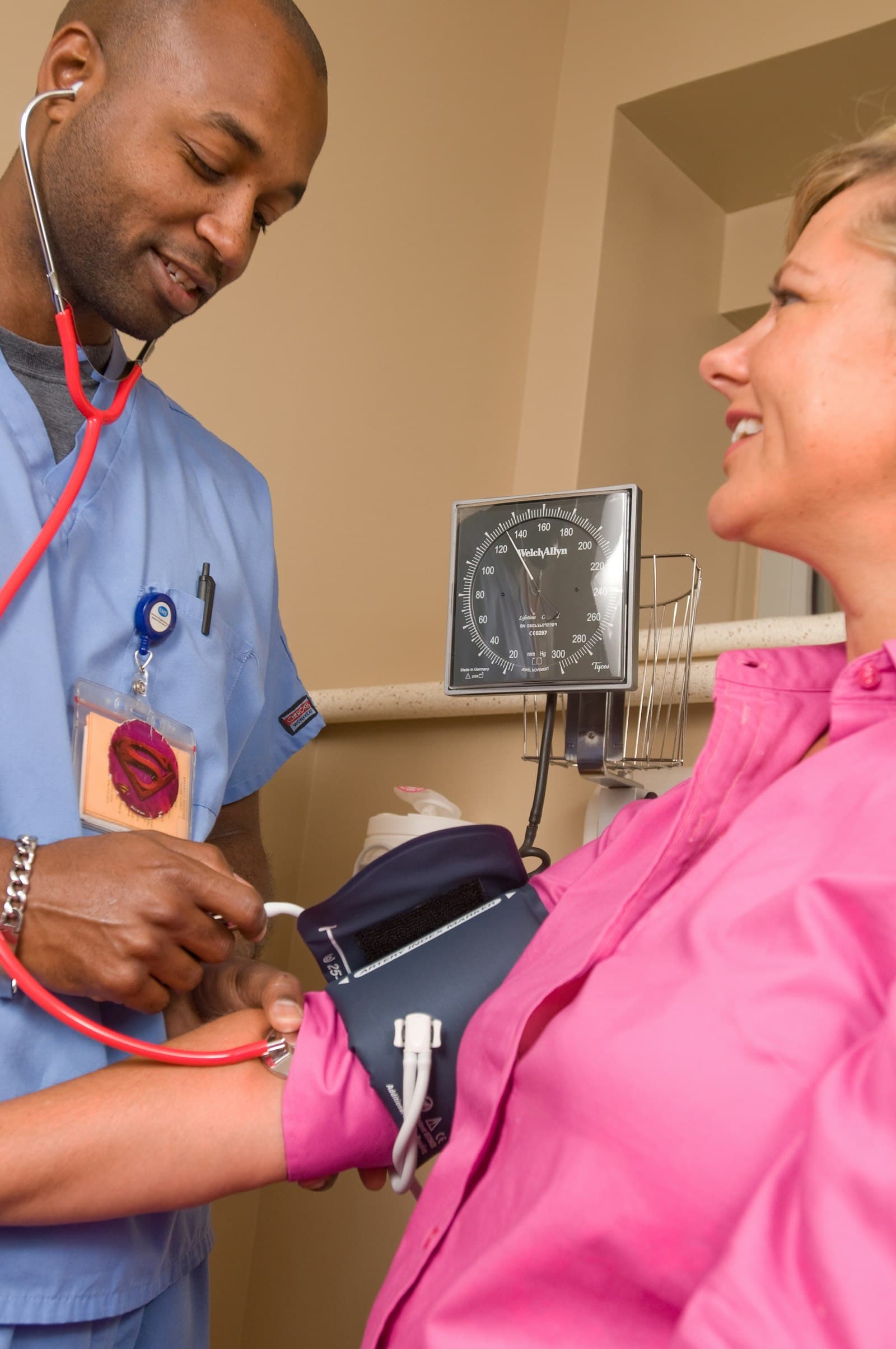 Modern hospital corridor prepared for international transplant patients