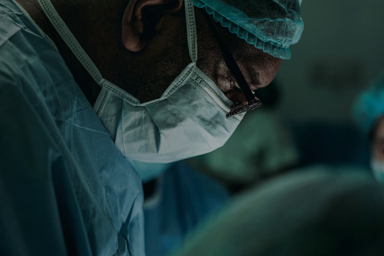 Foreign doctor in medical scrubs